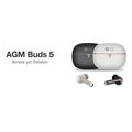 agm buds 5 akoystika bluetooth 54 me 13mm dual speakers anc enc touch control ipx4 mayro extra photo 1