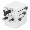 gembird universal travel power adapter 20 w white extra photo 3