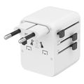 gembird universal travel power adapter 20 w white extra photo 5
