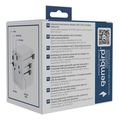 gembird universal travel power adapter 20 w white extra photo 8