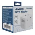 gembird universal travel power adapter 70 w white extra photo 5