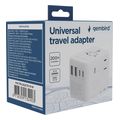 gembird universal travel power adapter 70 w white extra photo 7