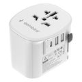 gembird grounded universal travel power adapter 15 w white extra photo 2