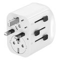gembird grounded universal travel power adapter 15 w white extra photo 4