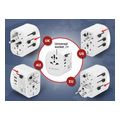 gembird grounded universal travel power adapter 15 w white extra photo 5