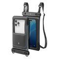 spigen a611p waterproof phone pouch case for max 69inch phone matte black acs09348 extra photo 2
