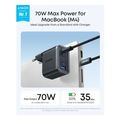 anker wall charger nano 70w 35a 1x usb a 2x type c black a121al11 extra photo 3 anker wall charger nano 70w 35a 1x usb a 2x type c black a121al11 extra photo 3