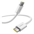 baseus dynamic 4 series type c to type c cable 100w 5a 2m white extra photo 2
