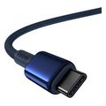 baseus type c to type c cable tungsten gold 100w 5a 1m dark blue extra photo 3