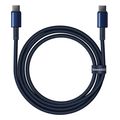 baseus type c to type c cable tungsten gold 100w 5a 1m dark blue extra photo 4