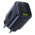 baseus wall charger picogo ae11 67w usb a 2x type c black extra photo 1 baseus wall charger picogo ae11 67w usb a 2x type c black extra photo 1
