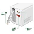 4smarts gan flex 65w wall charger usb type c cable extra photo 2