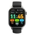 xo j15 square smart sports watch with call function 450mah battery black silicone strap extra photo 1