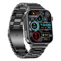 colmi smartwatch p80 183 ips with heart rate black metal strap extra photo 2