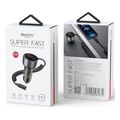 yesido y57 car charger 50w 3a 1 x usb a 1 x usb c with lightning cable black extra photo 5