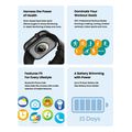 smartwatch zeblaze btalk plus with heart rate black extra photo 6
