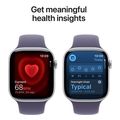 apple watch series 11 silver aluminium 46mm purple fog sport band m l meva4zr a extra photo 1
