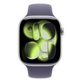 apple watch series 11 silver aluminium 46mm purple fog sport band m l meva4zr a extra photo 3