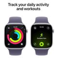 apple watch series 11 silver aluminium 46mm purple fog sport band m l meva4zr a extra photo 5