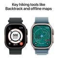 apple watch ultra 3 black titanium 49mm black titanium milanese loop small mf1n4qf a extra photo 2