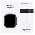 apple watch ultra 3 black titanium 49mm black titanium milanese loop small mf1n4qf a extra photo 4