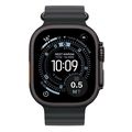 apple watch ultra 3 black titanium 49mm black ocean band mf0j4qf a extra photo 2
