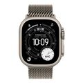 apple watch ultra 3 natural titanium 49mm natural titanium milanese loop medium mewy4qf a extra photo 1