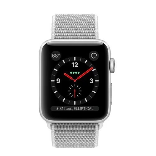 silver seashell apple watch