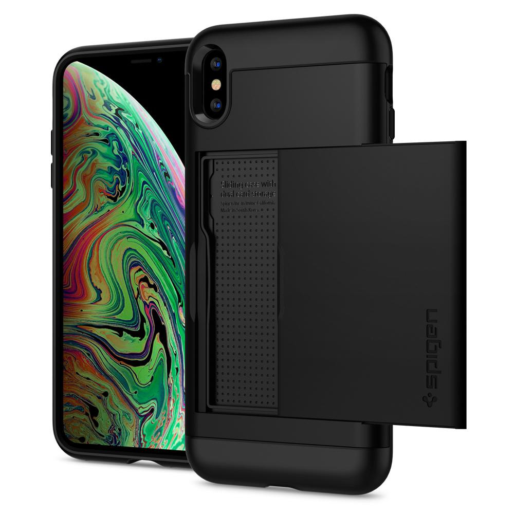 Spigen Slim Armor CS Back Cover Case For Apple Iphone XS MAX Black