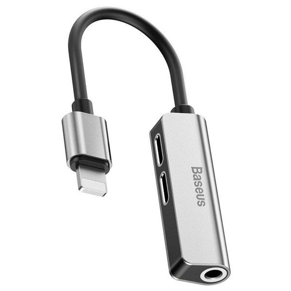 Baseus Adapter Call52s1 Lightning TO Jack 3.5mm Lightning Silver