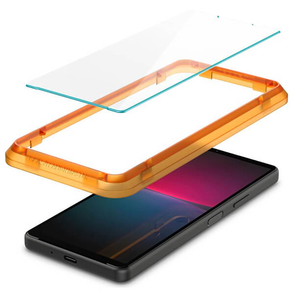 Spigen AlignMaster Vetro Temperato Per Sony Xperia 5 III – Protezione Con Cornice Di Allineamento, Durezza 9H