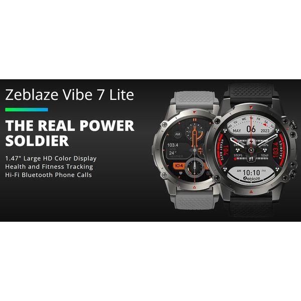 Smartwatch Zeblaze Vibe 7 Lite 49mm With Heart Rate Black ...
