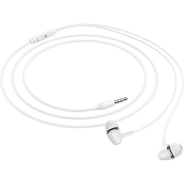 LAMTECH FASHIONABLE 3,5MM EARPHONES WITH MIC WHITE LAM111726
