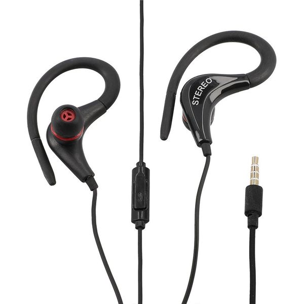 LAMTECH SPORT MOBILE EARPHONES WITH MIC BLACK LAM020212