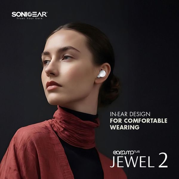 SONICGEAR ENC BT5.4 EARPUMP TWS JEWEL 2 BEIGE TWS-J2-BG