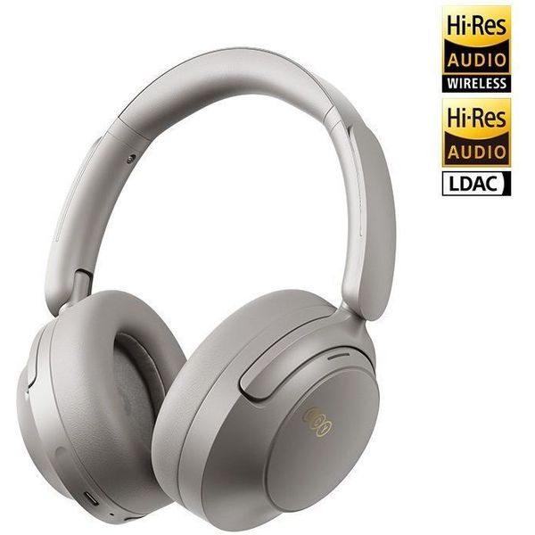 QCY H3S HEADPHONES GREY - TYPE-C &amp; BLUETOOTH 6.0 ANC IOS/ANDROID CALL NOISE CANCELLING HEADSET 102H