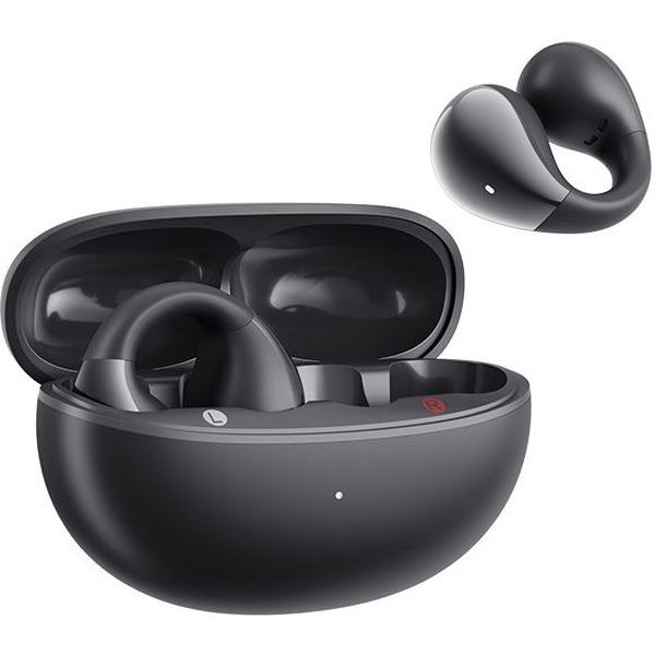 QCY CROSSKY C30S BLACK (QT33S) OPEN EAR BT6.0 LDAC/AAC/SBC EARBUDS 40H CALL NOISE AI CANCEL DUAL