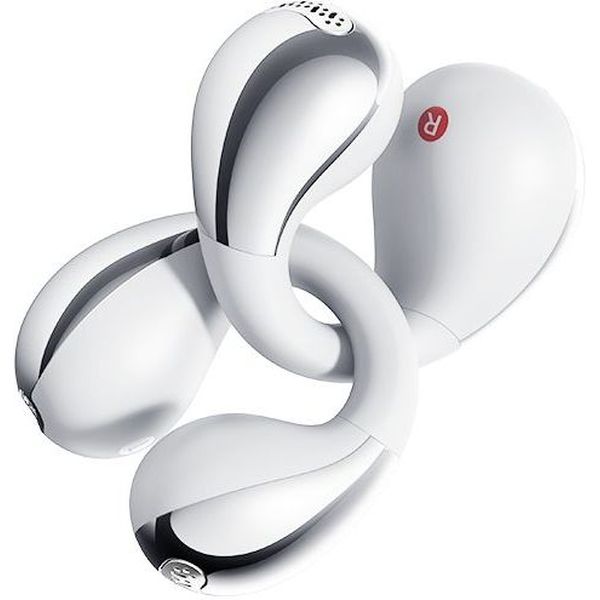 QCY CROSSKY C30S WHITE (QT33S) OPEN EAR BT6.0 LDAC/AAC/SBC EARBUDS 40H CALL NOISE AI CANCEL DUAL