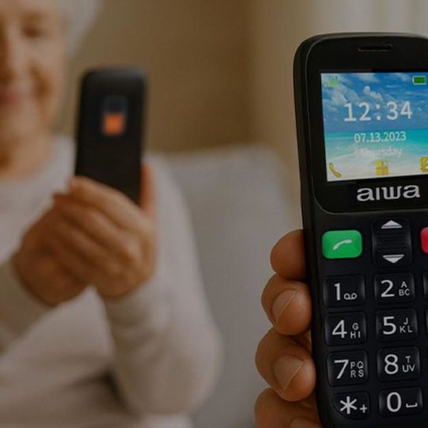 ΚΙΝΗΤΟ AIWA SLIM BT FEAT PHONE 4G DUAL SIM PHONE FPH-S100 BLACK FPH-S100-4G