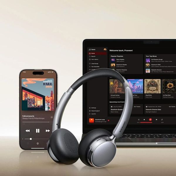 UGREEN HITUNE STUDIO PLUS HP207 HANDSFREE BLUETOOTH SILVER