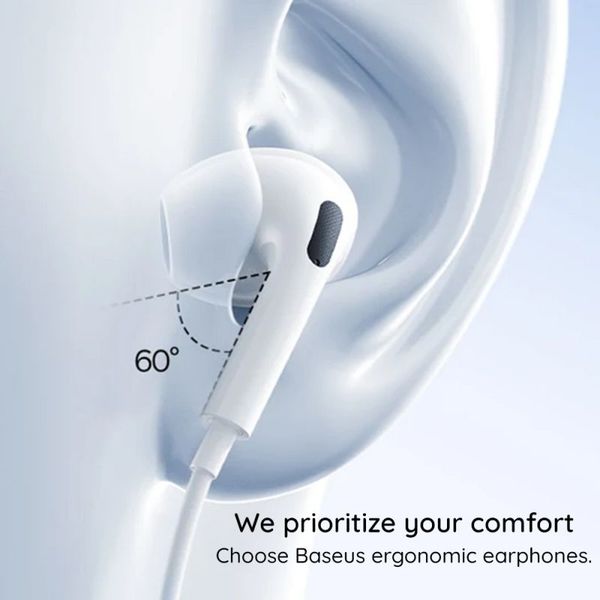 BASEUS ENCOK CZ19 HANDSFREE TYPE-C WHITE