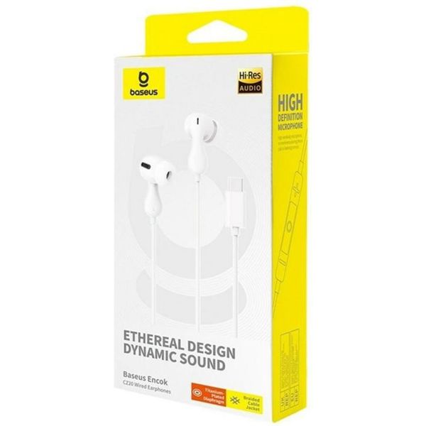 BASEUS ENCOK CZ20 HANDSFREE TYPE-C WHITE
