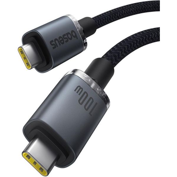 Baseus Crystal Shine Series 100w 5A Type-c TO Type-c Cable 1.5m Black ...