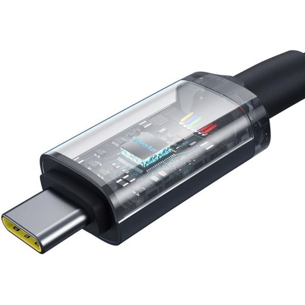 Baseus Crystal Shine Series 100w 5A Type-c TO Type-c Cable 1.5m Black ...