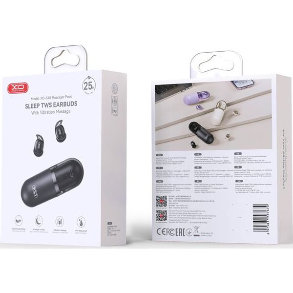 XO G48 SLEEP TWS EARBUDS WITH VIBRATION MASSAGE BACK COLOR