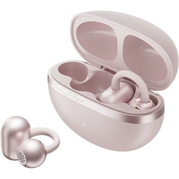 QCY CROSSKY C50 PINK (CT06) OPEN EAR EARCLIP, BT 6.0, IPX5 WATERPROOF, 35