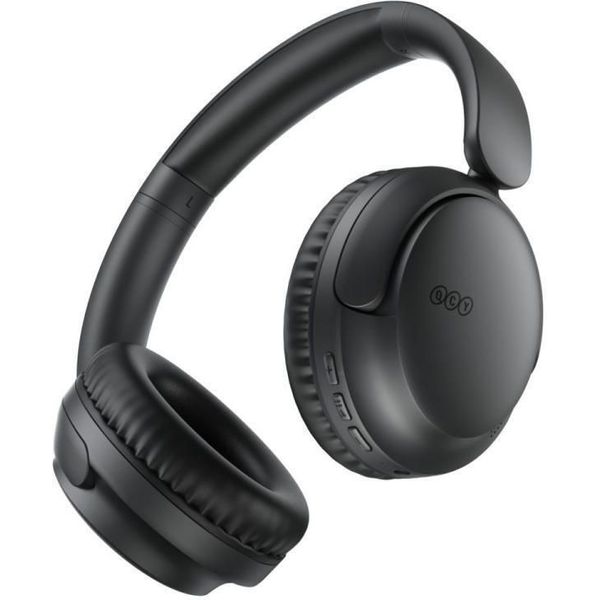QCY H2S LITE HEADPHONES BLACK - TYPE-C &amp; BLUETOOTH CLEAR CALL ENC IOS/ANDROID 60HOURS 10M 40MM