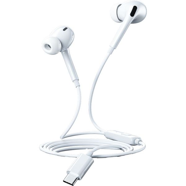 EARPHONE USB-C WK YB06 WHITE