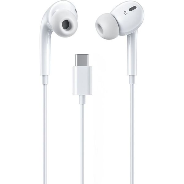 EARPHONE USB-C WK YB06 WHITE