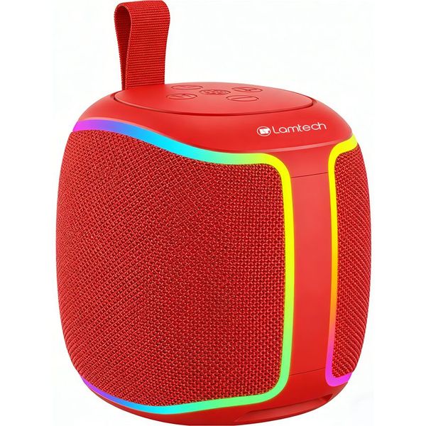 LAMTECH RGB DETACHABLE WIRELESS SPEAKERS 5W RED LAM981005